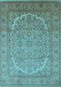 Oriental Light Blue Industrial Rug, urb3201lblu