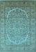 Oriental Light Blue Industrial Rug, urb3201lblu