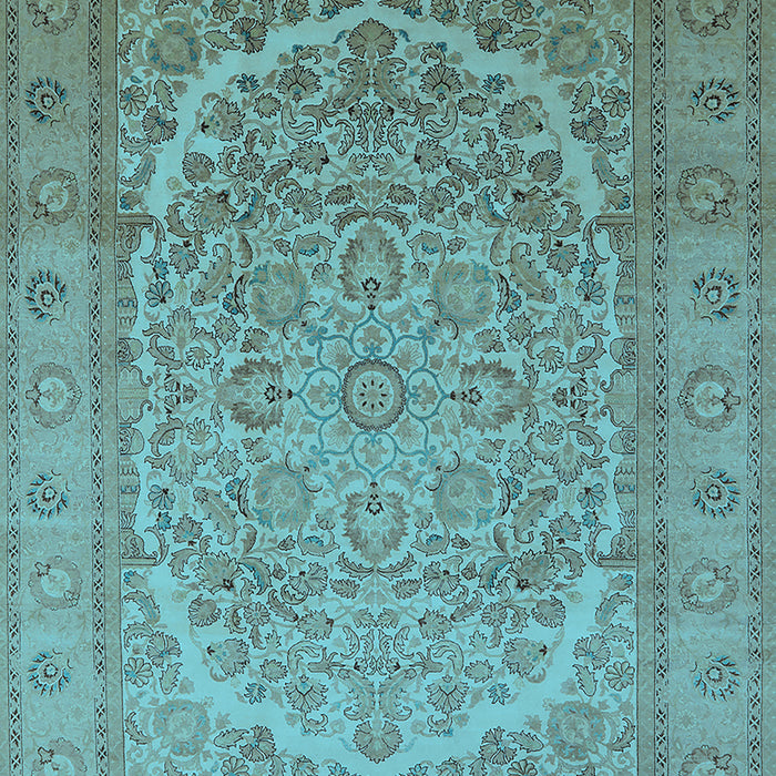 Oriental Light Blue Industrial Rug, urb3201lblu