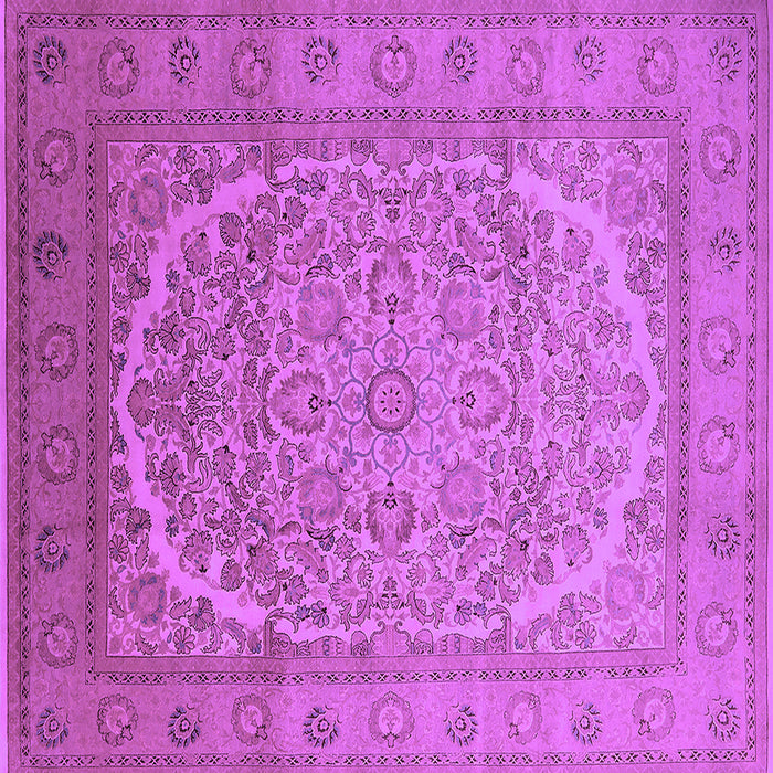 Square Oriental Purple Industrial Rug, urb3201pur
