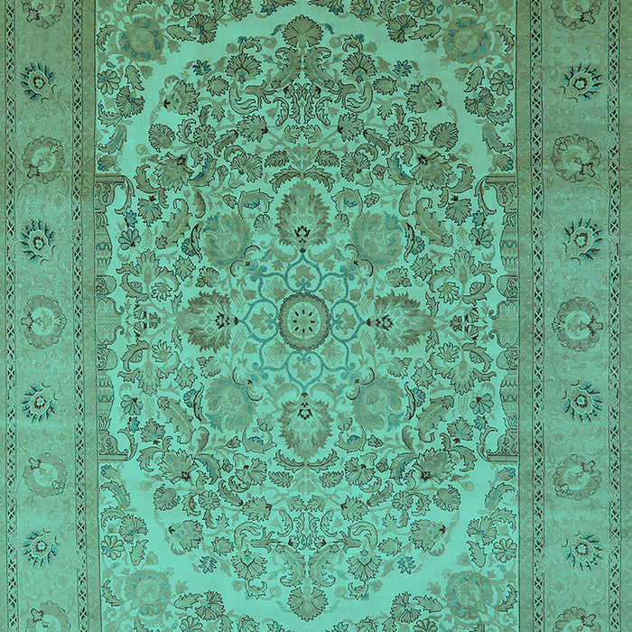 Oriental Turquoise Industrial Rug, urb3201turq