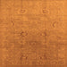 Square Oriental Orange Industrial Rug, urb3202org