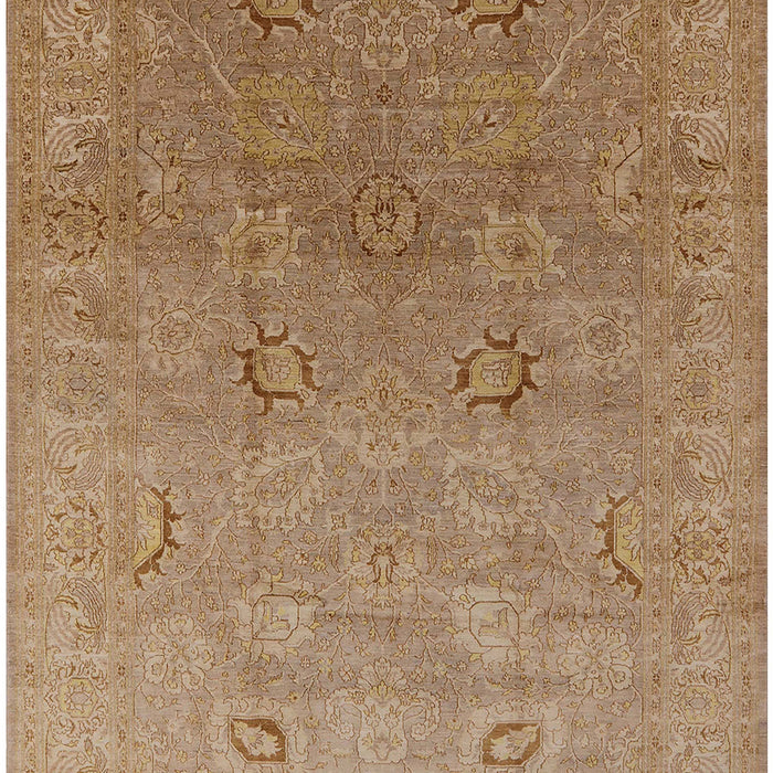Mid-Century Modern Light Brown Oriental Rug, urb3202