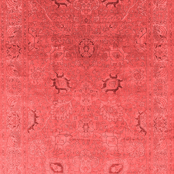 Machine Washable Oriental Red Industrial Rug, wshurb3202red