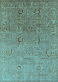 Oriental Light Blue Industrial Rug, urb3202lblu