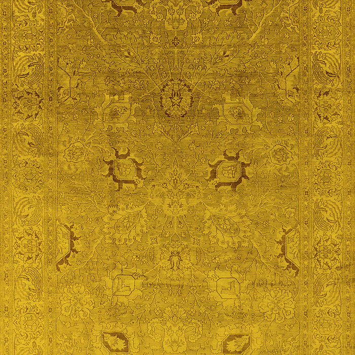 Oriental Yellow Industrial Rug, urb3202yw