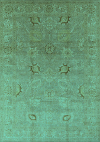 Oriental Turquoise Industrial Rug, urb3202turq