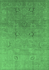 Oriental Emerald Green Industrial Rug, urb3202emgrn