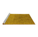 Sideview of Machine Washable Oriental Yellow Industrial Rug, wshurb3202yw