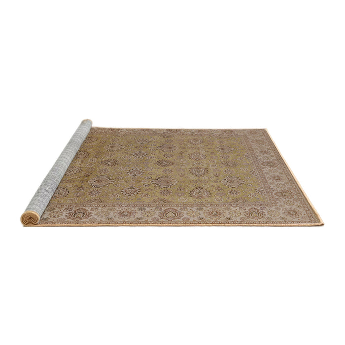 Sideview of Machine Washable Industrial Modern Light Brown Rug, wshurb3203