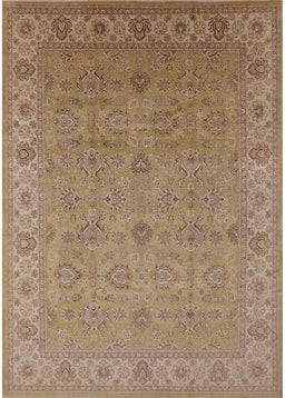 Mid-Century Modern Light Brown Oriental Rug, urb3203
