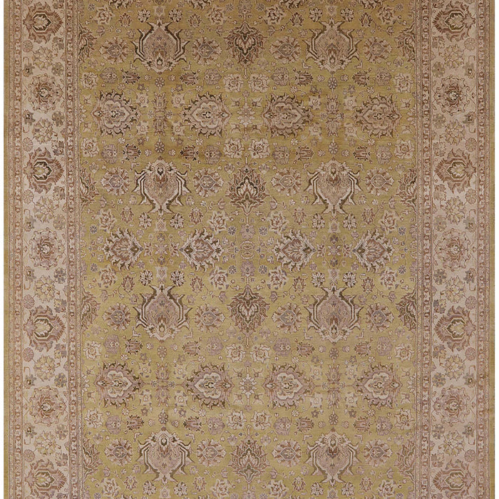 Mid-Century Modern Light Brown Oriental Rug, urb3203