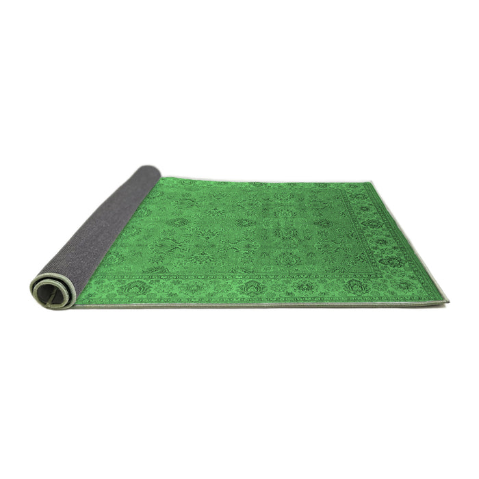 Sideview of Oriental Emerald Green Industrial Rug, urb3203emgrn