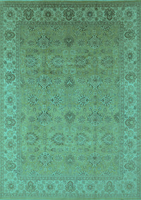 Oriental Turquoise Industrial Rug, urb3203turq