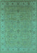 Oriental Turquoise Industrial Rug, urb3203turq