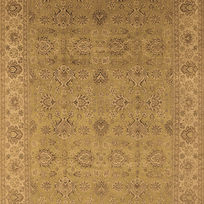 Machine Washable Oriental Brown Industrial Rug, wshurb3203brn