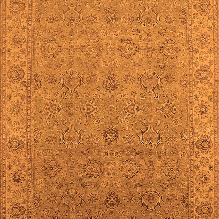 Machine Washable Oriental Orange Industrial Area Rugs, wshurb3203org