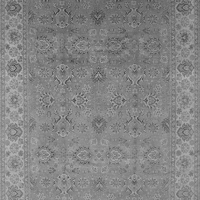 Machine Washable Oriental Gray Industrial Rug, wshurb3203gry