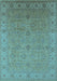 Oriental Light Blue Industrial Rug, urb3203lblu