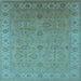 Square Oriental Light Blue Industrial Rug, urb3203lblu