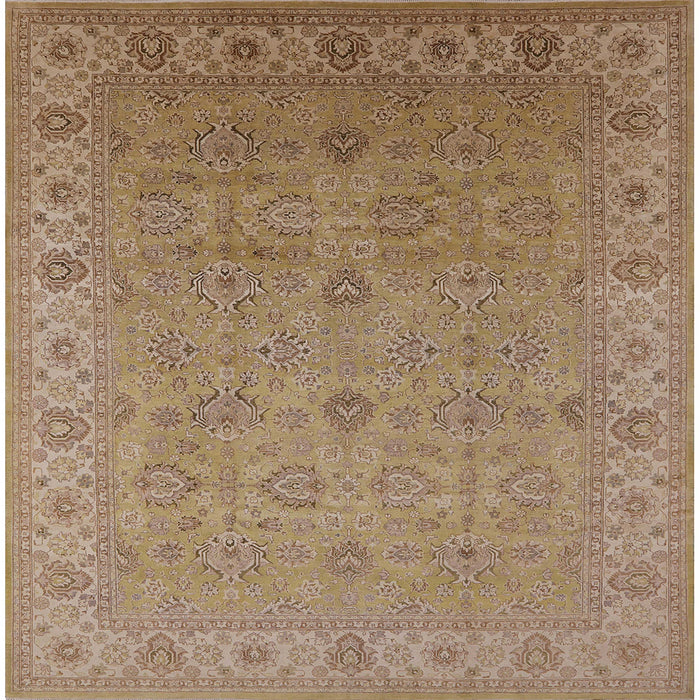 Square Machine Washable Industrial Modern Light Brown Rug, wshurb3203