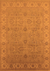 Oriental Orange Industrial Rug, urb3203org