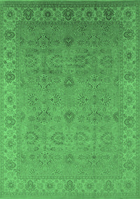 Oriental Emerald Green Industrial Rug, urb3203emgrn