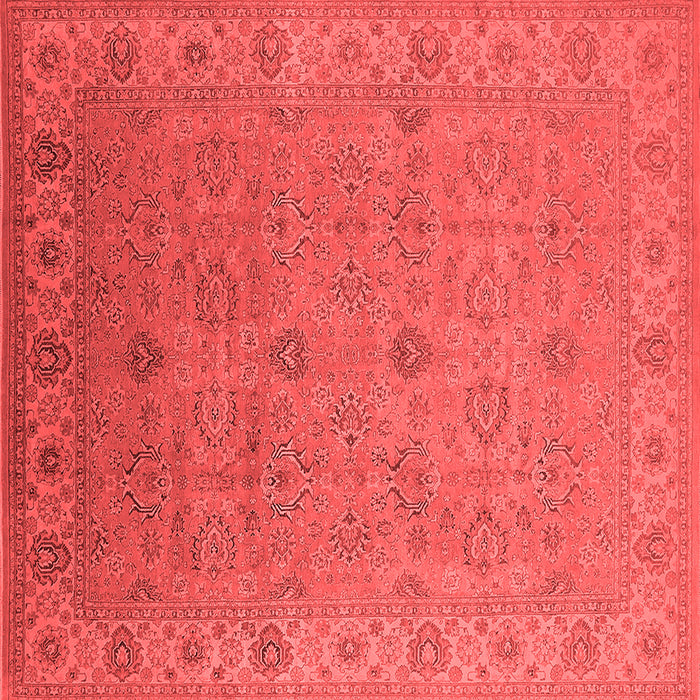 Machine Washable Oriental Red Industrial Rug, wshurb3203red
