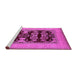 Sideview of Machine Washable Oriental Pink Industrial Rug, wshurb3204pnk