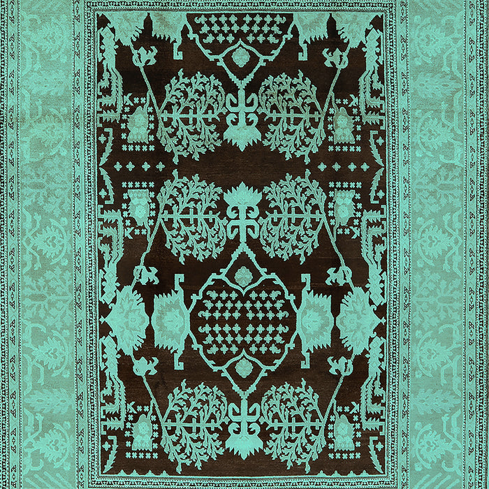 Oriental Turquoise Industrial Rug, urb3204turq