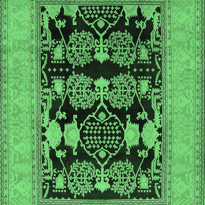 Oriental Emerald Green Industrial Rug, urb3204emgrn