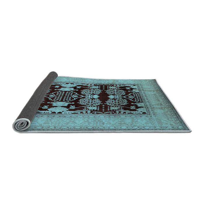 Sideview of Oriental Light Blue Industrial Rug, urb3204lblu