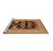 Sideview of Machine Washable Oriental Brown Industrial Rug, wshurb3204brn