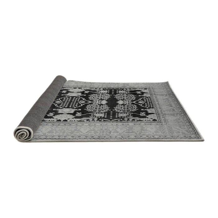 Sideview of Oriental Gray Industrial Rug, urb3204gry