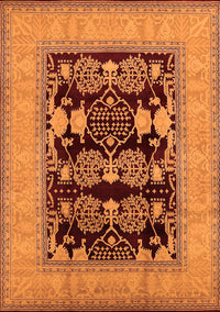 Oriental Orange Industrial Rug, urb3204org