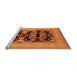 Sideview of Machine Washable Oriental Orange Industrial Area Rugs, wshurb3204org