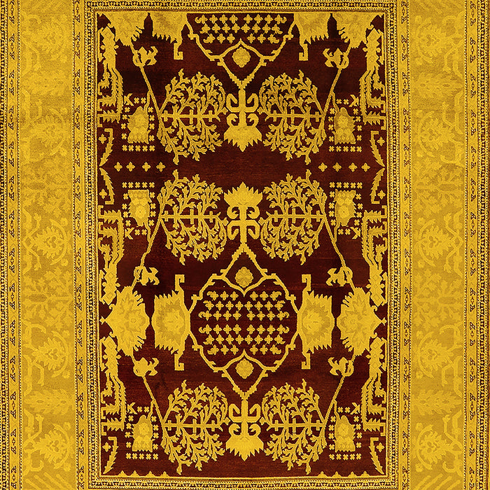 Oriental Yellow Industrial Rug, urb3204yw
