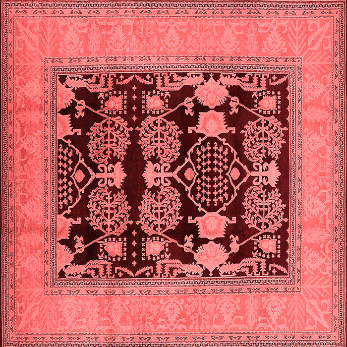 Machine Washable Oriental Red Industrial Rug, wshurb3204red