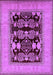 Machine Washable Oriental Purple Industrial Area Rugs, wshurb3204pur