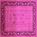 Square Oriental Pink Industrial Rug, urb3205pnk