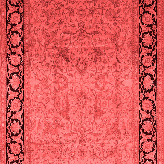 Machine Washable Oriental Red Industrial Rug, wshurb3205red