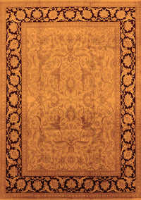 Oriental Orange Industrial Rug, urb3205org