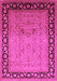 Machine Washable Oriental Pink Industrial Rug, wshurb3205pnk