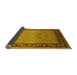 Sideview of Oriental Yellow Industrial Rug, urb3205yw