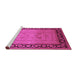 Sideview of Machine Washable Oriental Pink Industrial Rug, wshurb3205pnk