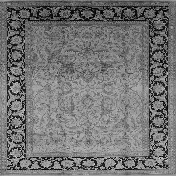 Square Oriental Gray Industrial Rug, urb3205gry