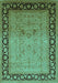 Oriental Turquoise Industrial Rug, urb3205turq