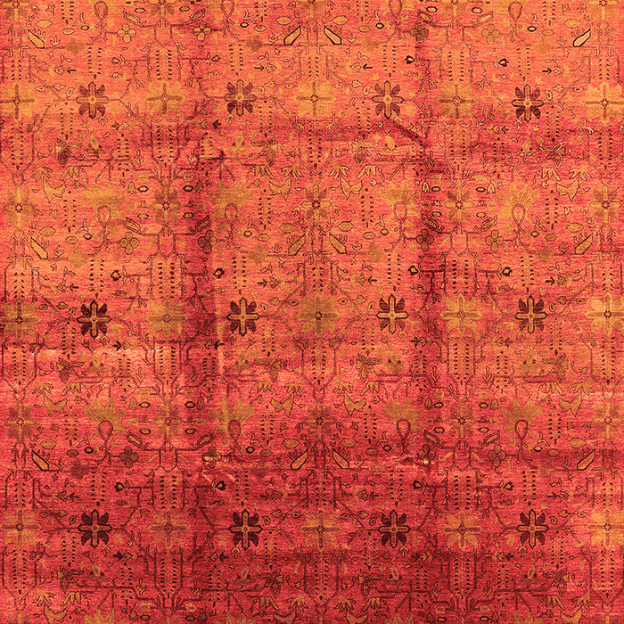 Oriental Orange Industrial Rug, urb3206org