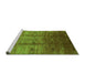 Sideview of Machine Washable Oriental Green Industrial Area Rugs, wshurb3206grn