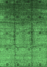 Oriental Emerald Green Industrial Rug, urb3206emgrn